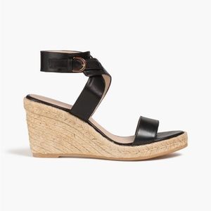 STUART WEITZMAN Lexia leather espadrille wedge sandals